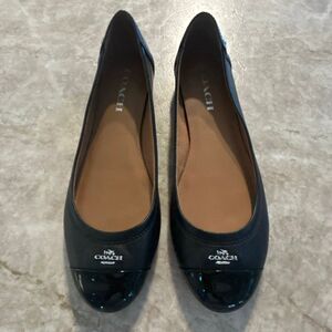 COACH Black Ballet Flats Size 8